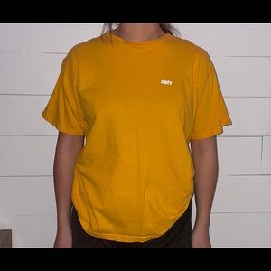 💛adorable mustard yellow obey tshirt💛